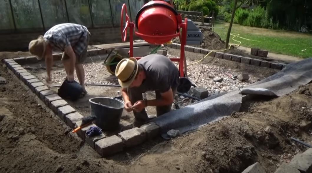 红砖与石板搭配铺庭院,如果你家有院子全集