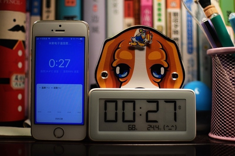 米家温湿监测电子表怎么调时间,米家温湿度电子表调时间