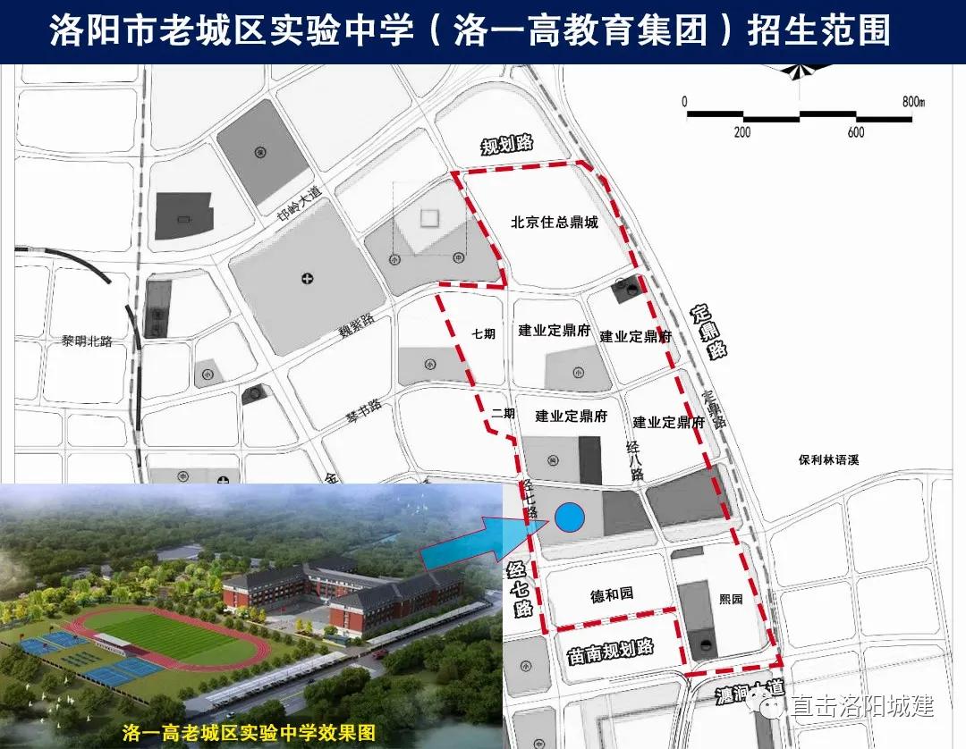 洛阳道北新建老城二小、实验中学的学区范围出炉！还有凯小