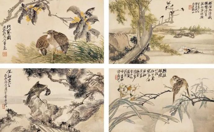 潘天寿100幅花鸟画欣赏 (潘天寿写意花鸟画要义)