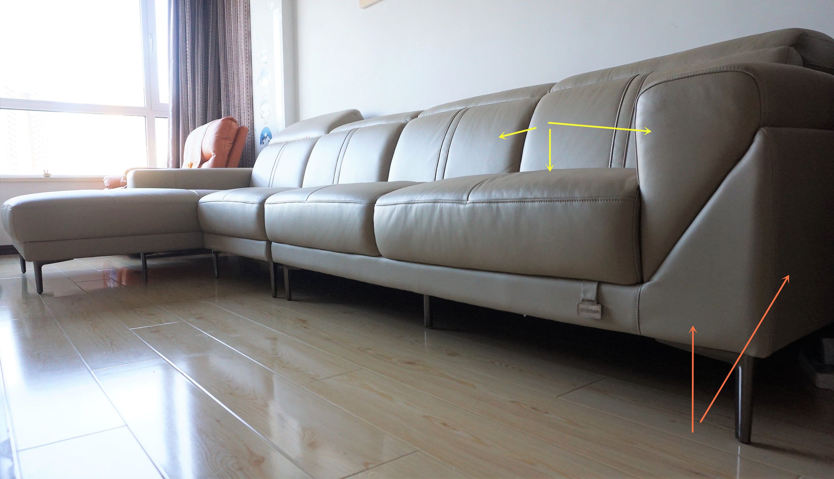 三米全友真皮沙发,全友一字型布艺沙发