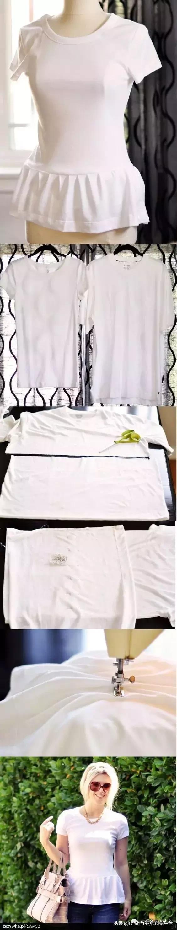 闲置的旧衣服,夏天旧衣服改造露肩衣
