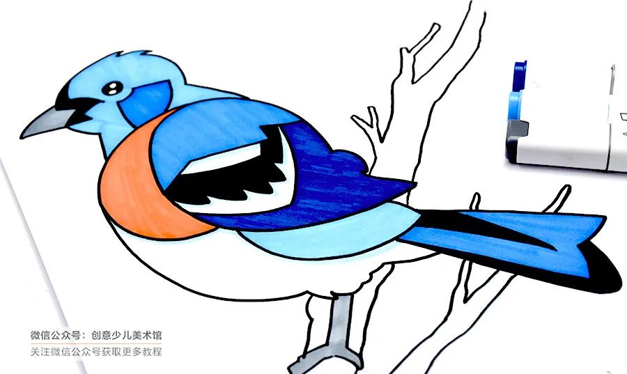 春天鸟语花香图片大全儿童画,鸟语花香儿童画简单又漂亮