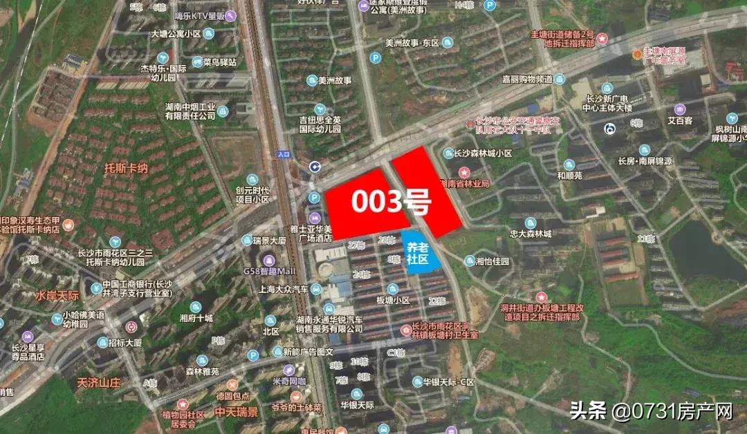 被众多住区包围的003号土地将来住宅最多只卖9800元/平