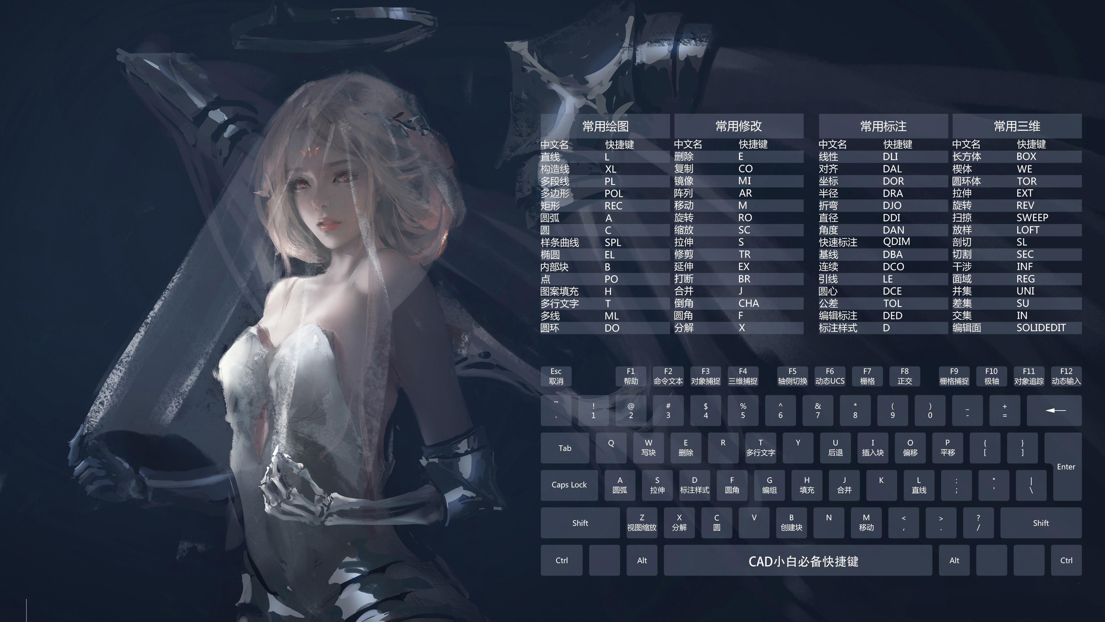 cad命令手机壁纸,cad任意方向的垂直线快捷命令