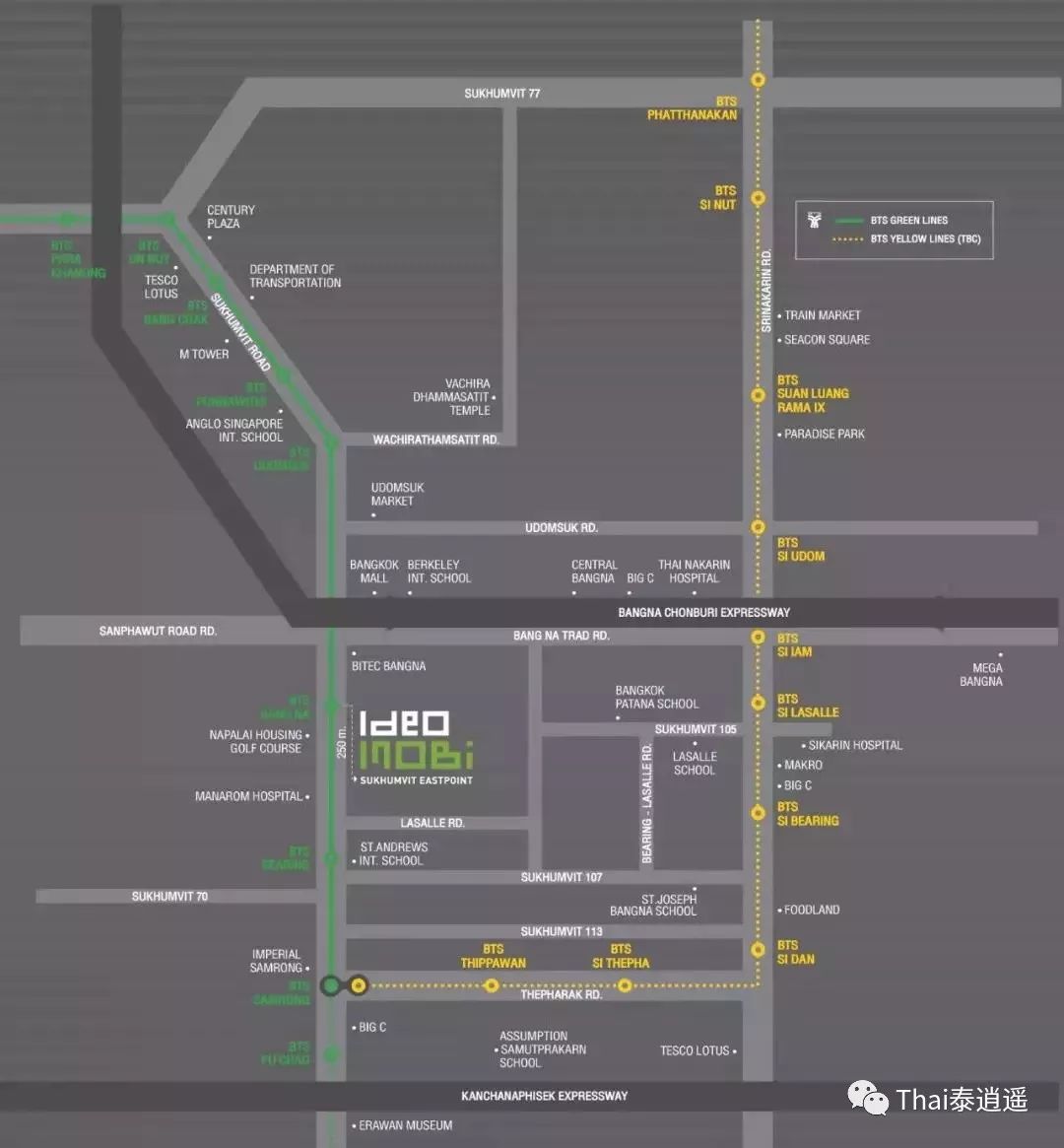 IDEO东方双子星|距BTS素坤逸线Bangna站250米，13.5万泰铢/㎡起与世界级地标购物中心为邻