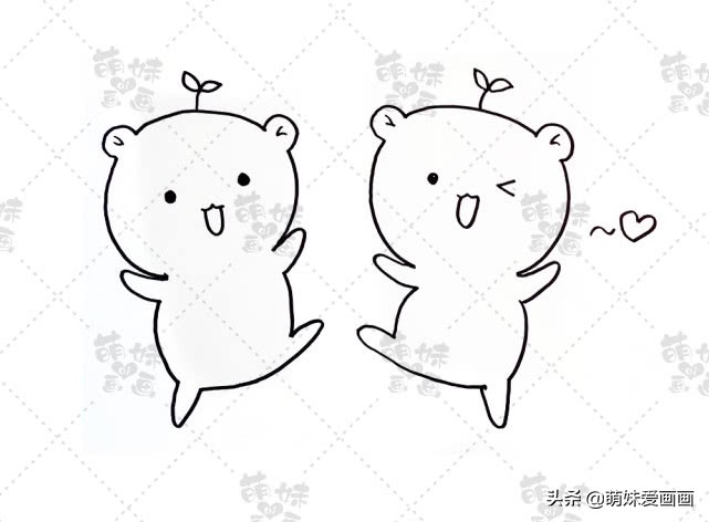 可爱柴犬简笔画,超可爱柴犬的简笔画