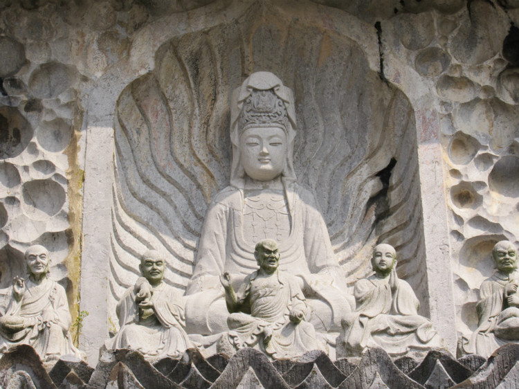 探寻古建筑视频,普陀山梵音古洞建筑风格