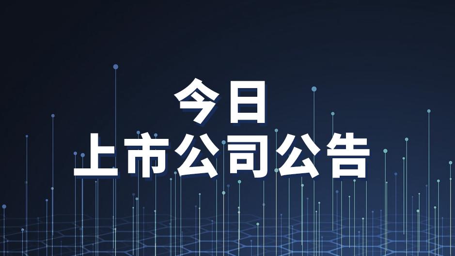 上市公司发布最新消息,上市公司公告