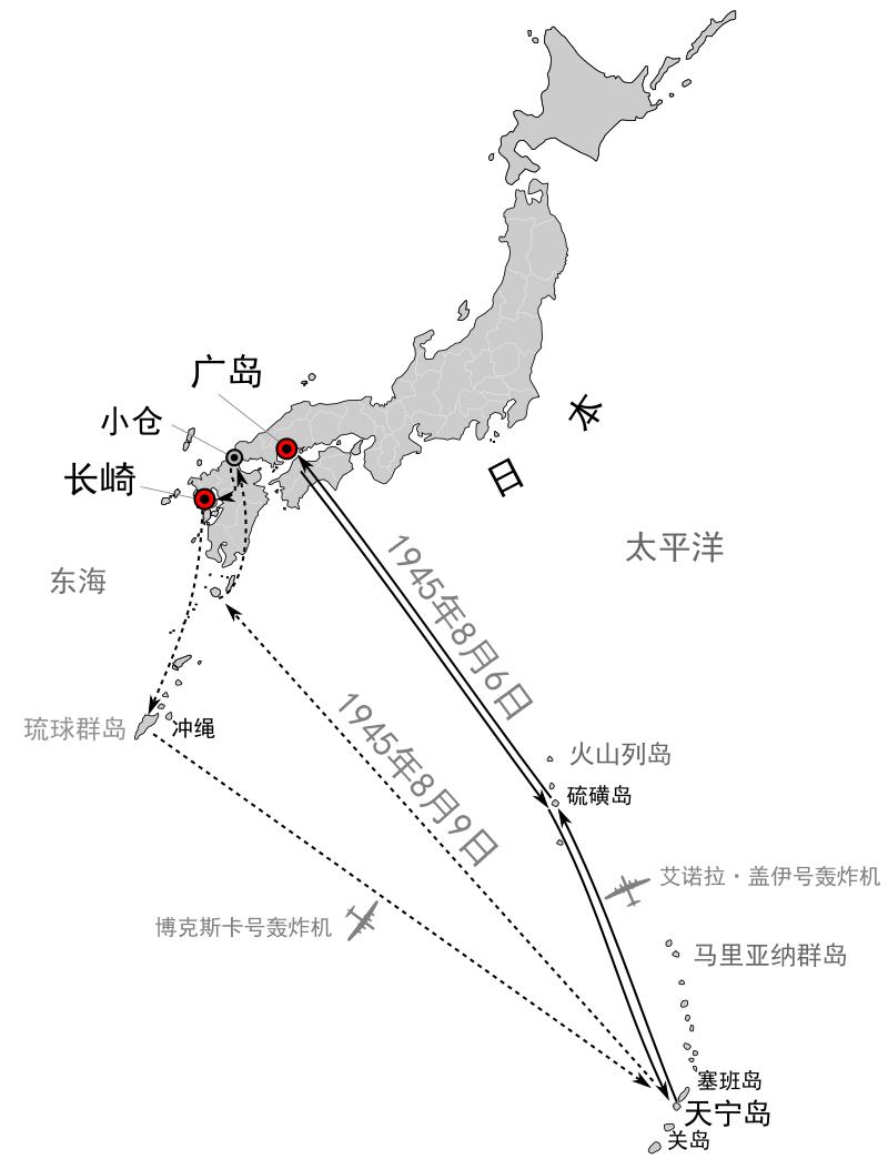 广岛和长崎哪个原子弹威力大,广岛和长崎谁的面积大
