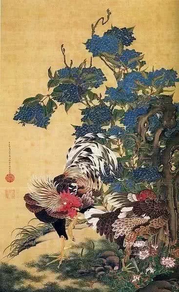 世界著名画家绘画中国画,日本画和中国画对比