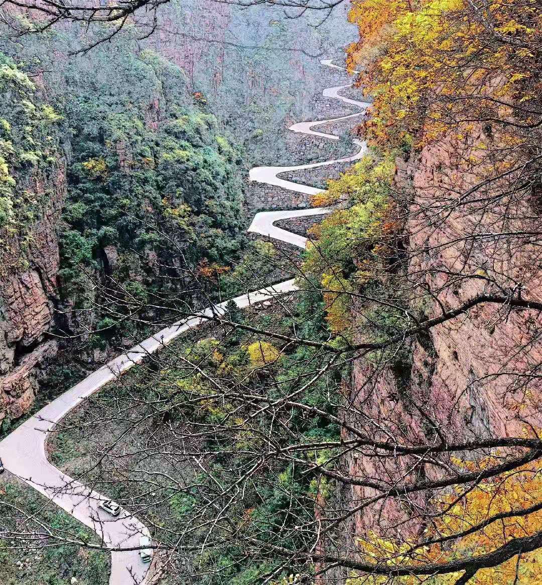 太行大峡谷挂壁公路自驾,郭亮太行大峡谷路线图