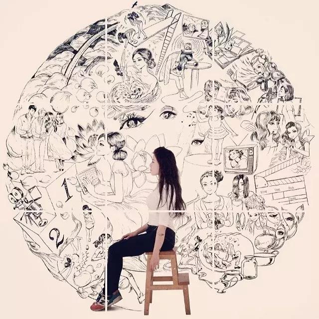 不务正业、跳钢管舞的她靠画羞羞画撩到46万粉丝，画作撩性格酷