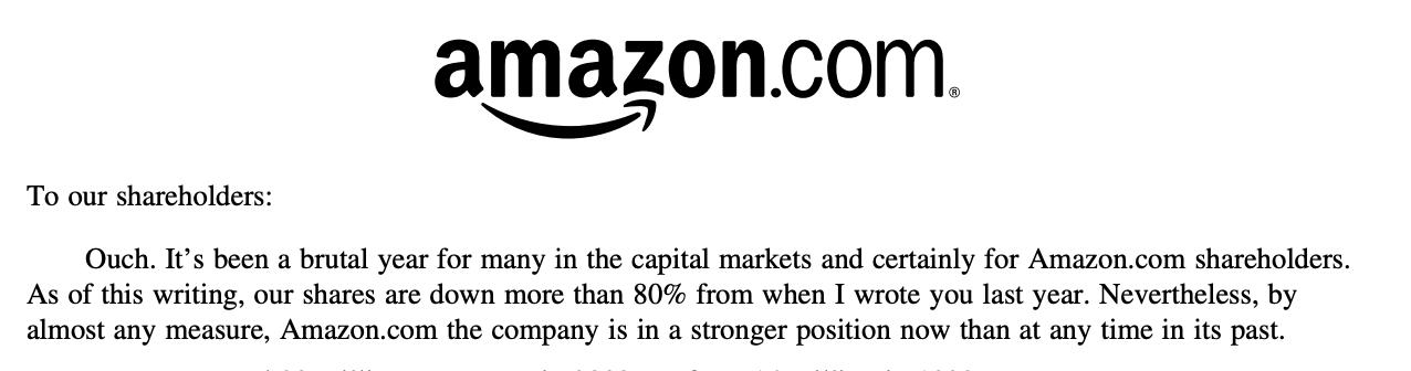 2000年互联网泡沫亚马逊,2000年互联网危机亚马逊