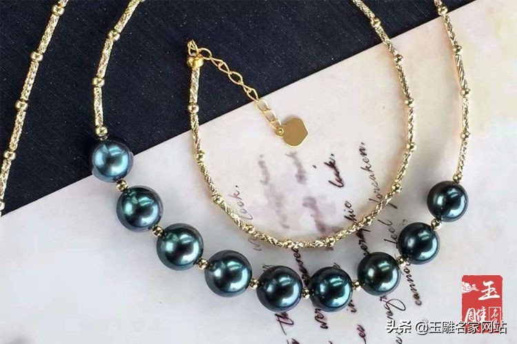 18k珍珠项链的寓意和象征,大溪地黑珍珠和南珠黑珍珠项链