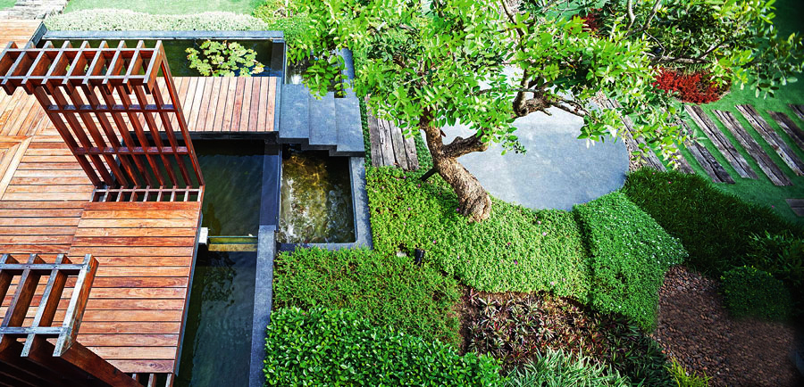 庭院景观亭子布局,10个带有凉亭的庭院设计实景图