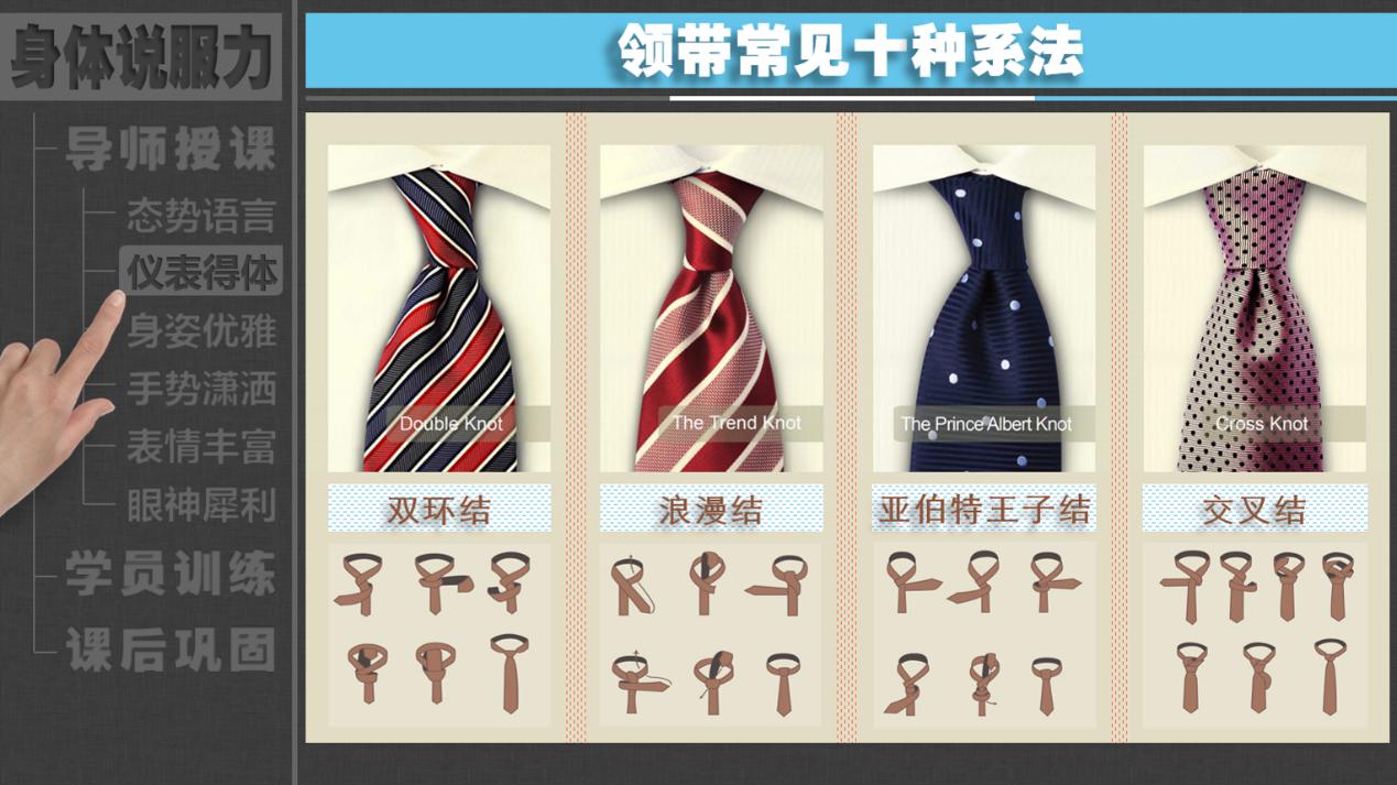 打领带教学商务,打领带的多种打法