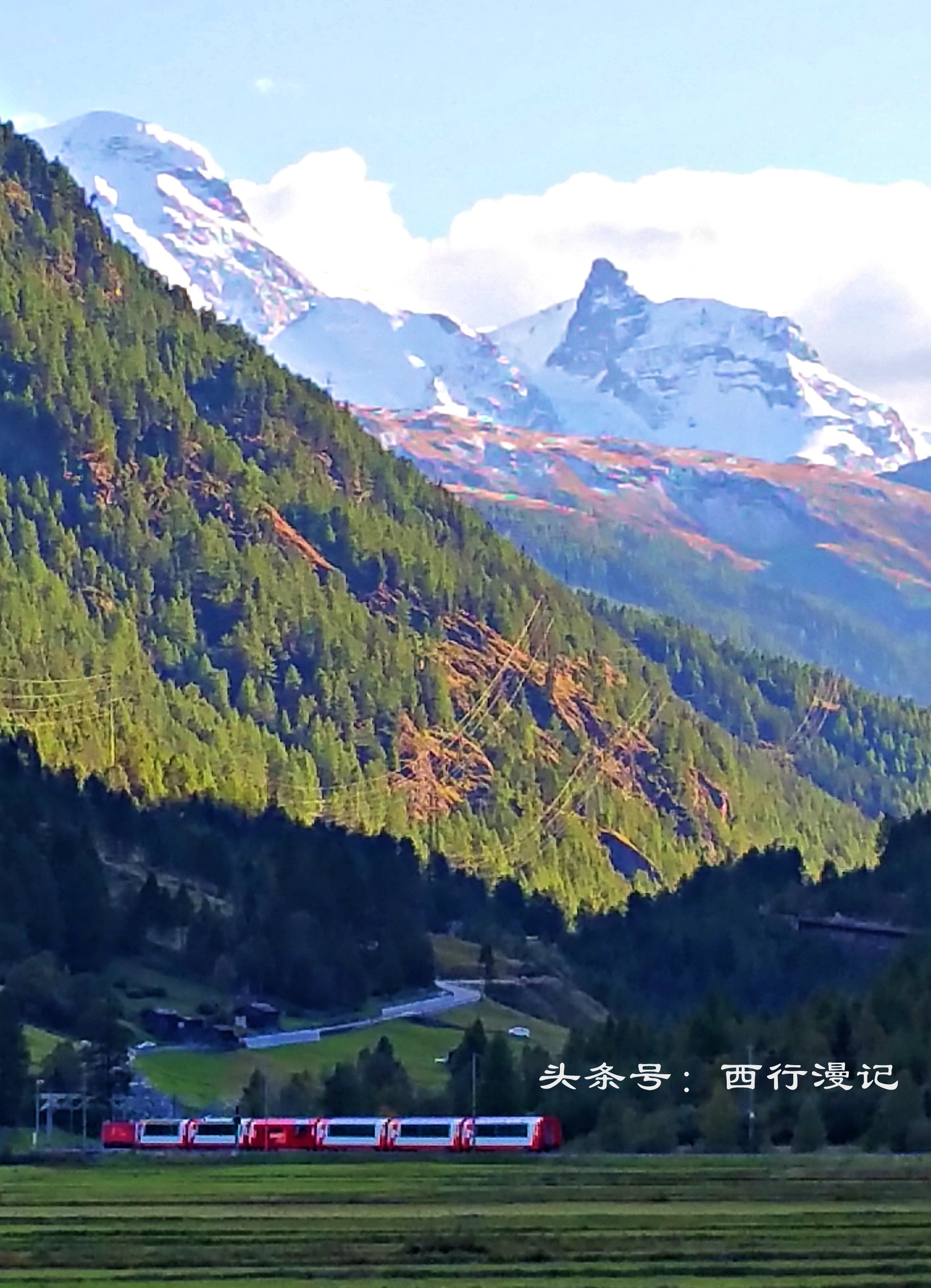 瑞士风景绝美的山,瑞士绝美的山村风光