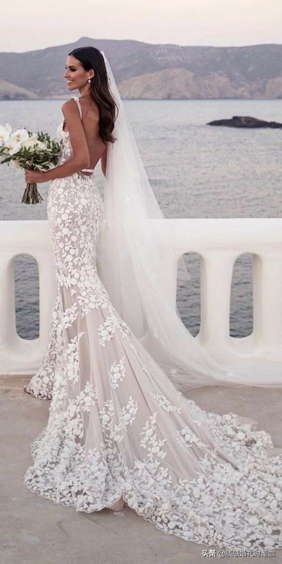 海边婚纱照哪种婚纱好看,海滩豪华婚礼