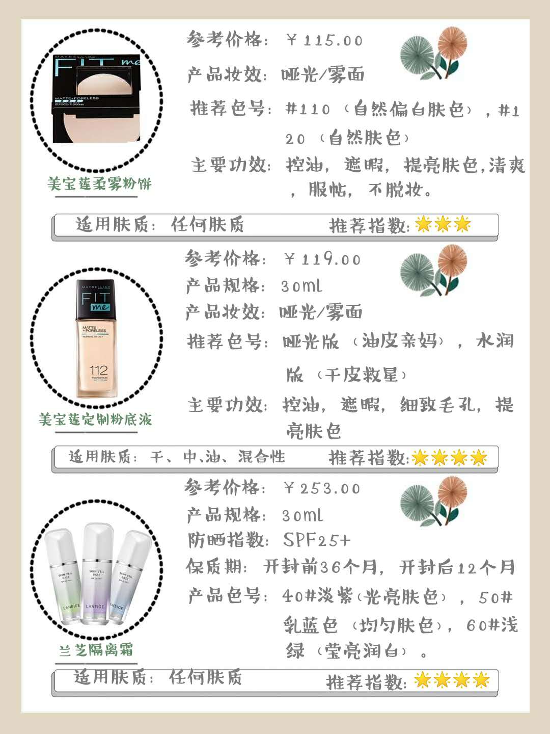 夏日底妆定妆大法,定妆持妆第一名平价