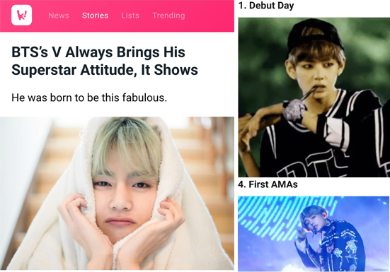 190318北美媒体极力称赞V“天生SuperStar”的才能外貌明星气质