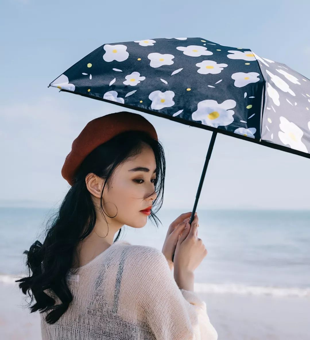 日本变态雨伞图案,防紫外线太阳伞小巧便携颜值