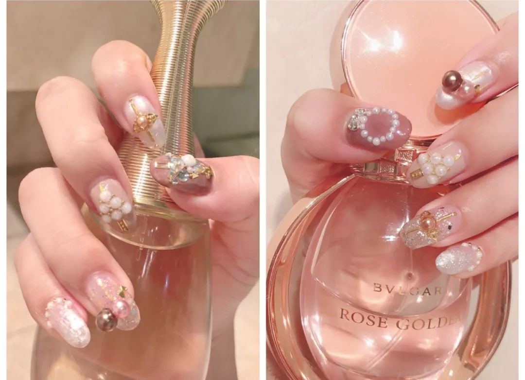 夏天美甲款式图片2022最火网红款,夏天短指甲美甲纯色显手白