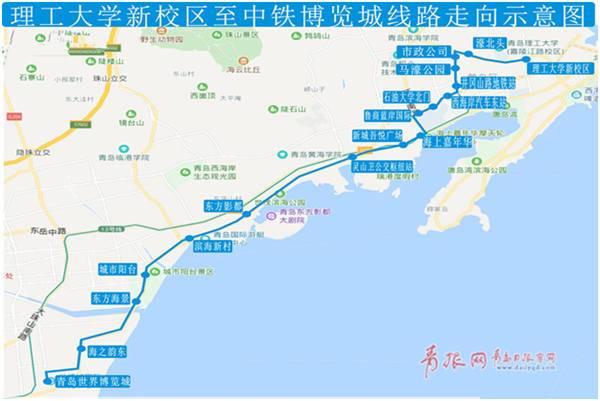 西海岸直达公交,西海岸环海公交