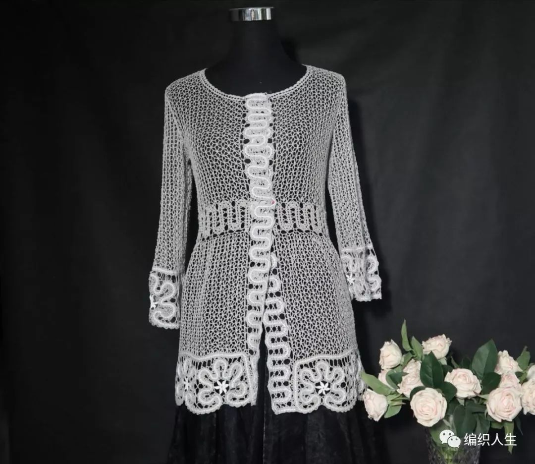 钩一件完整的开衫毛衣视频,比利时开衫