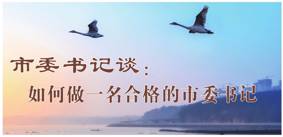 怎样当好市委书记,市委书记工作经验