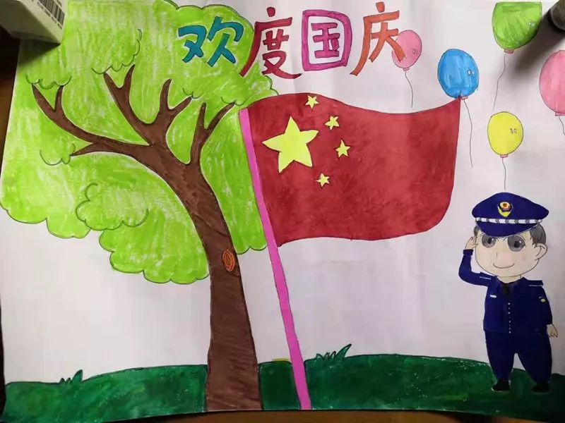不一样的国庆献礼，福州警宝画出对祖国的爱