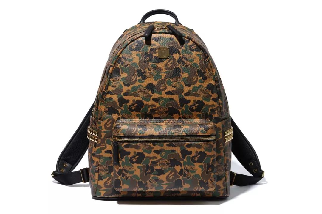 bape和mcm联名外套,mcmxbape双肩包