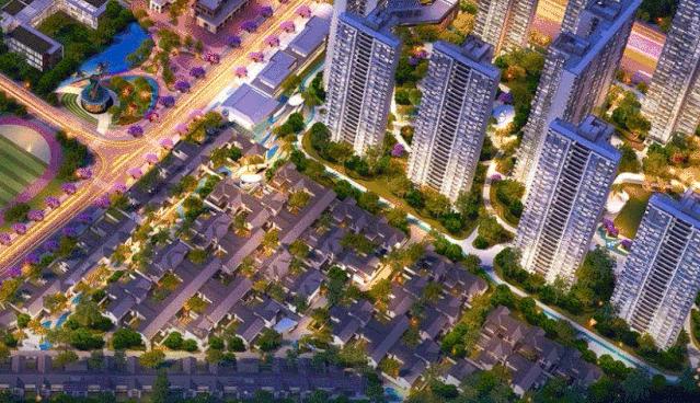 空中俯瞰成都太古里,成都太古里夜景俯瞰