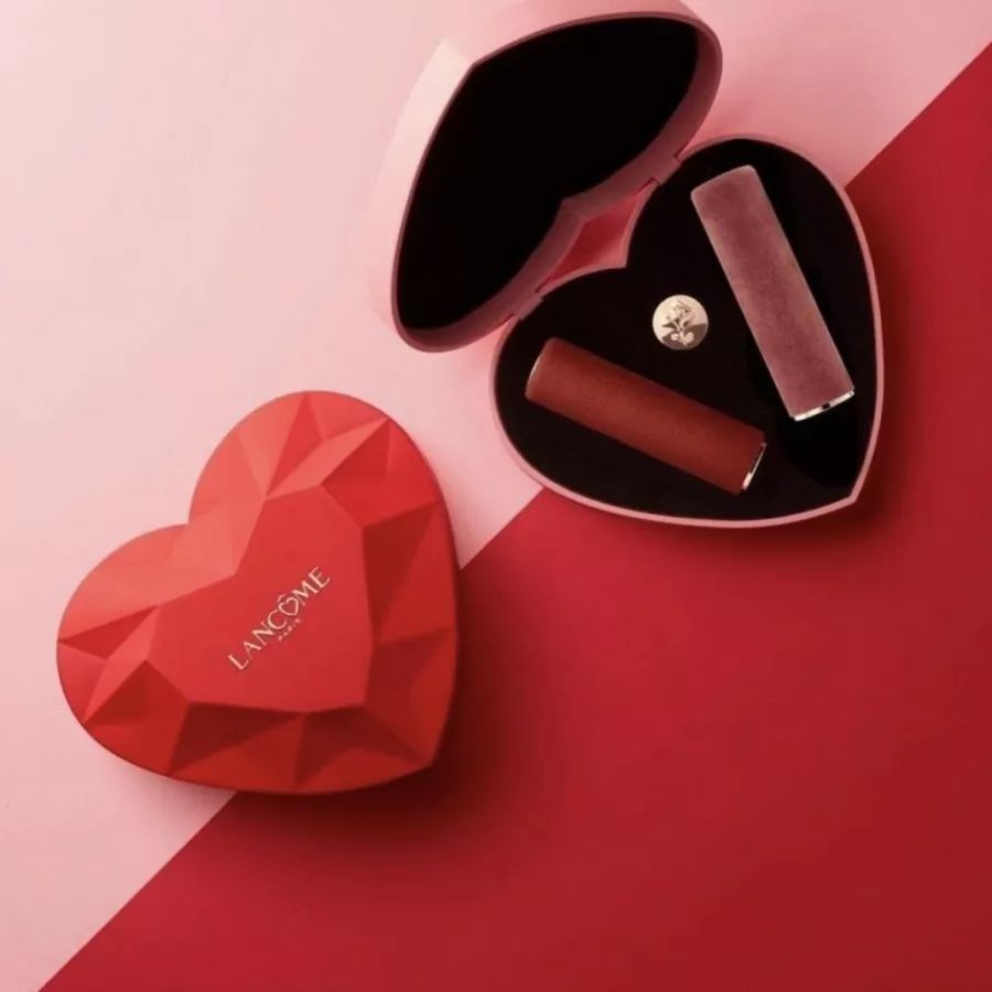 兰蔻2022情人节限定红丝绒小蛮腰,兰蔻黑桃红心丝绒限定