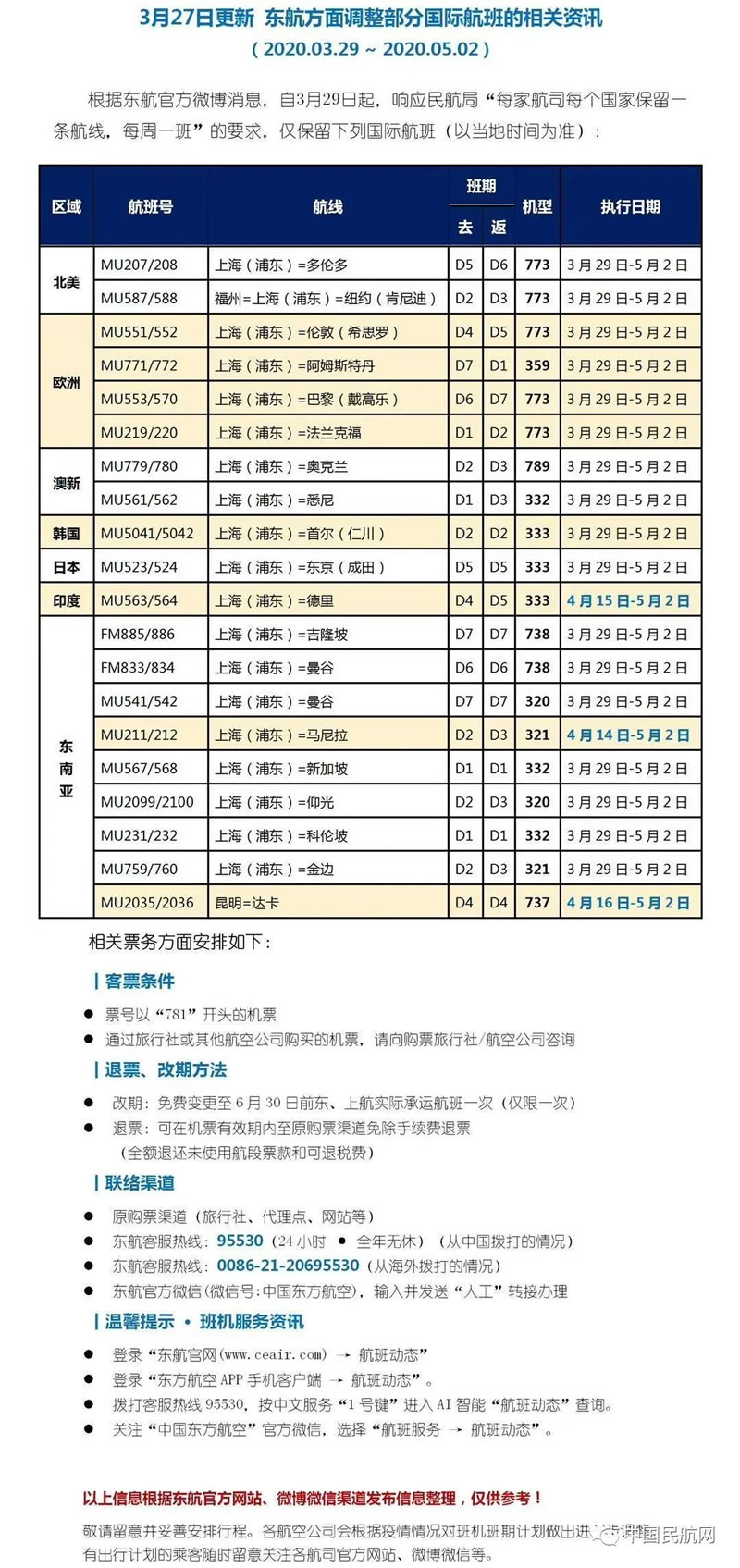 夏秋航季航班计划什么时候公布,航班最新通告