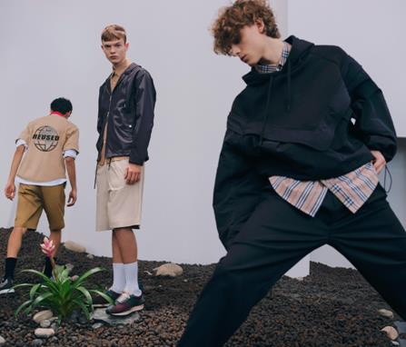 esprit很久以前上白下蓝休闲外套,esprit55周年