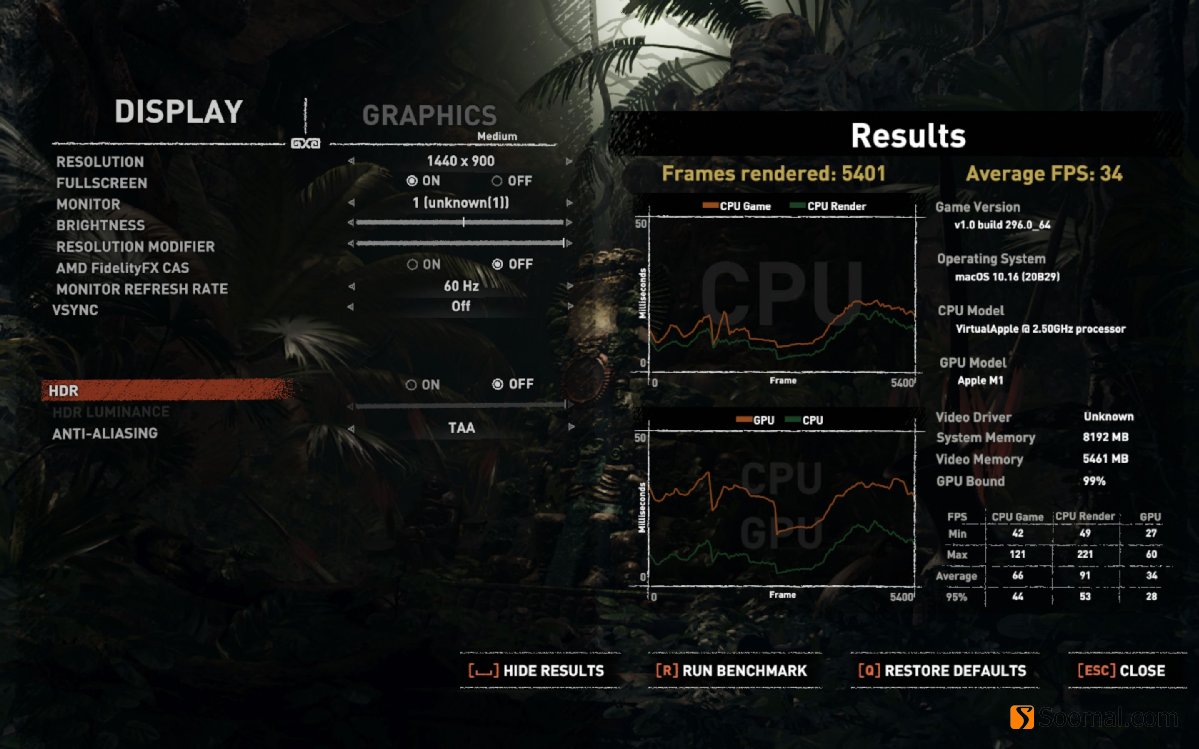 Apple苹果MacBookAir笔记本电脑「M1,2020」体验报告下篇音频/视频/网络/游戏等「Soomal」