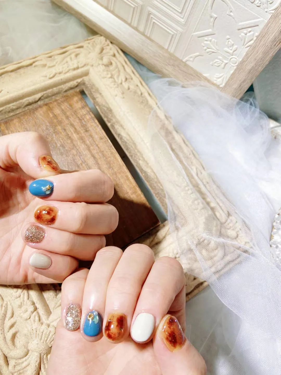 简单款美甲显手白高贵冬天,这100款秋冬美甲也太好看了吧