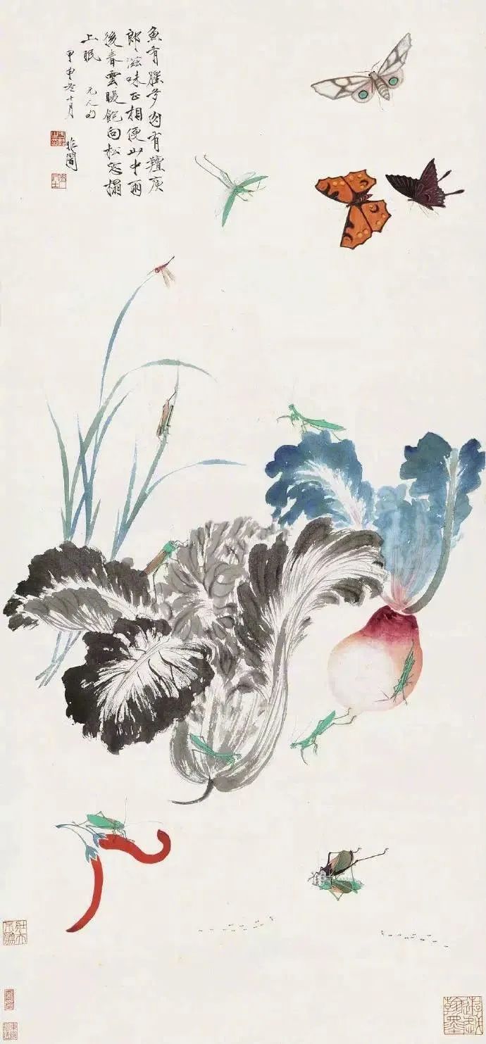 饶薇工笔蔬果草虫画,工笔蔬果绘画技法