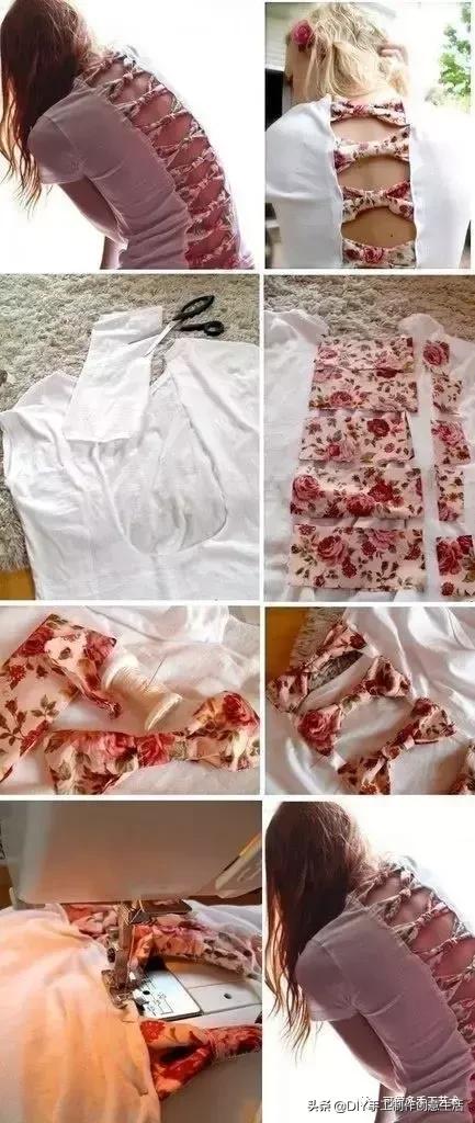闲置的旧衣服,夏天旧衣服改造露肩衣