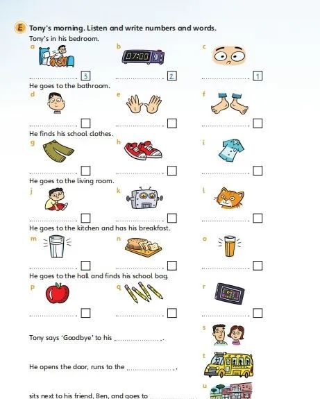 剑桥funformover,剑桥少儿一二三级教材第一单元