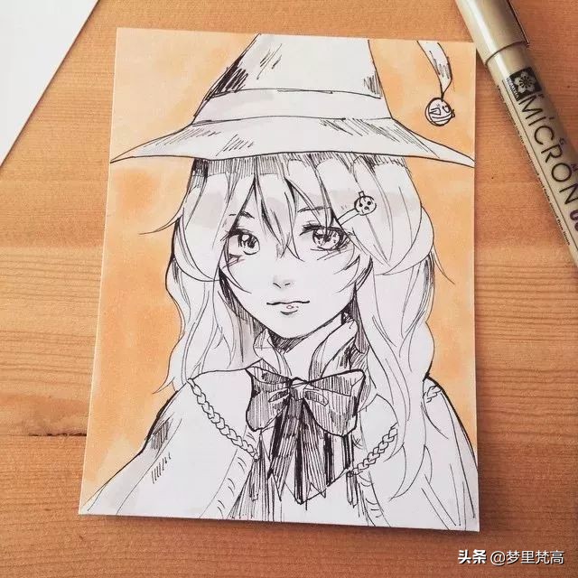 铅笔画素描动漫,铅笔画的动漫素描少女
