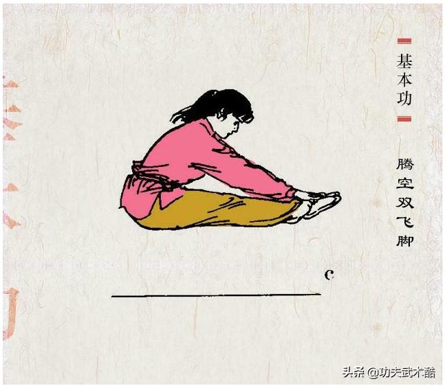 武术基本动作组合练习,武术跳跃学练要点图解