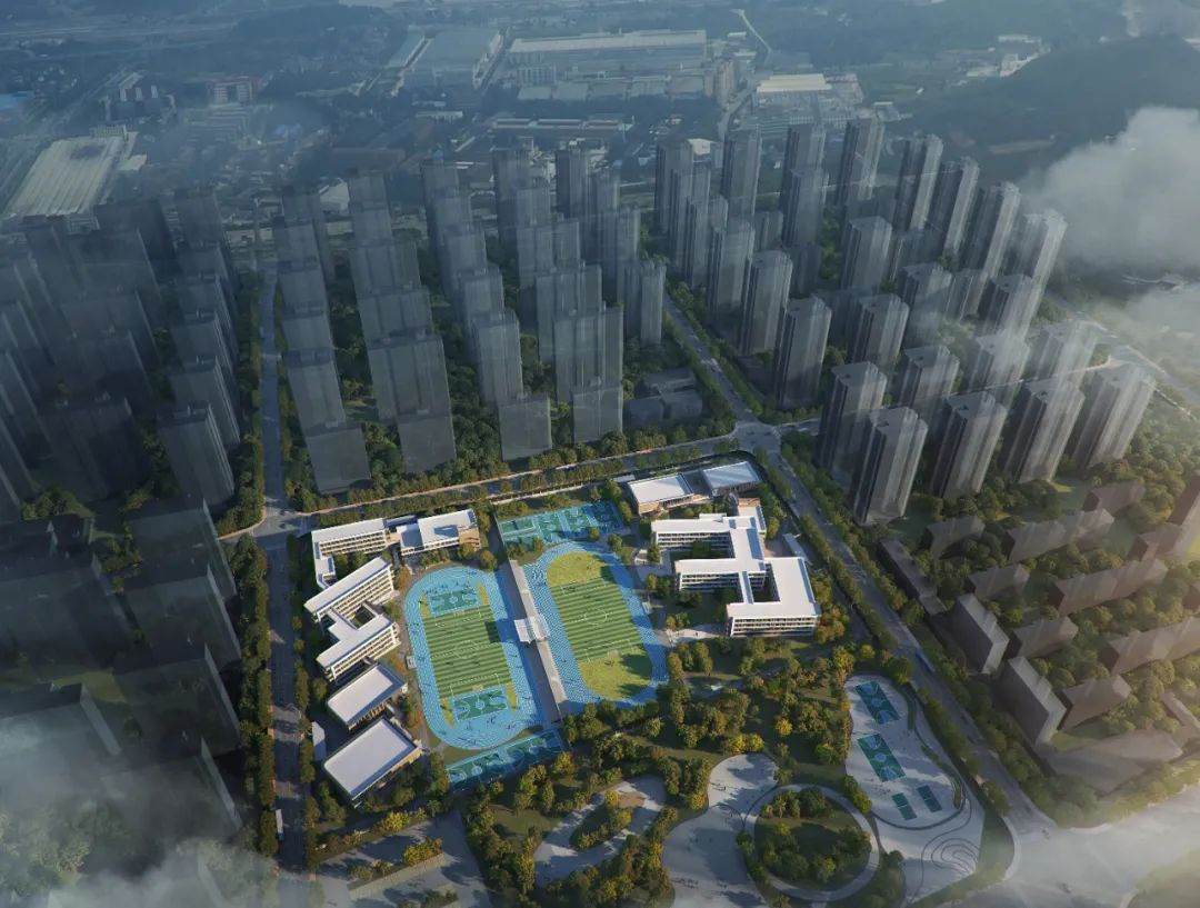 总建筑面积达465万平方米,中天北城中天中学开工