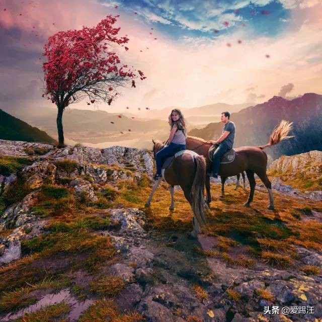 ps后期合成梦幻大场景,ps梦幻后期调色