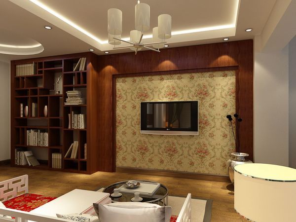 沙发背景墙与电视背景墙搭配图片,电视背景墙与餐厅背景墙一体设计