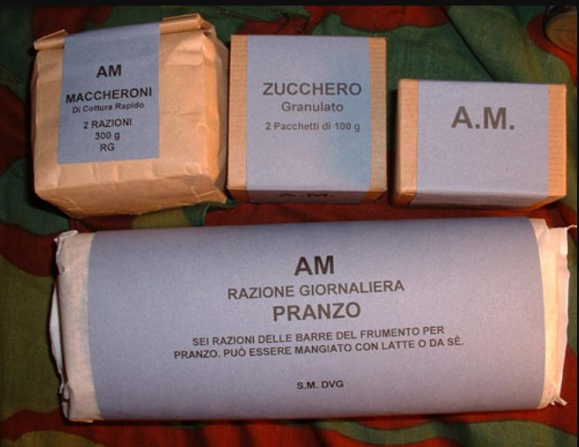 二战期间的意大利伙食,二战中意大利军队伙食
