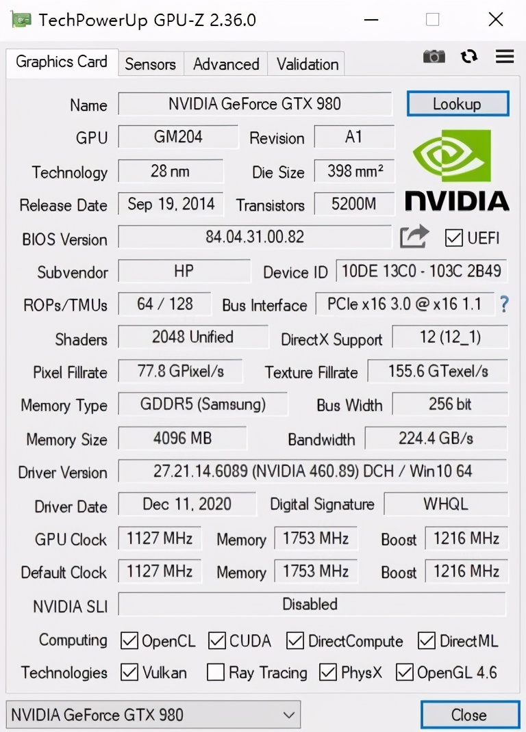 英伟达历代旗舰显卡性能对比,英伟达gtx980评测