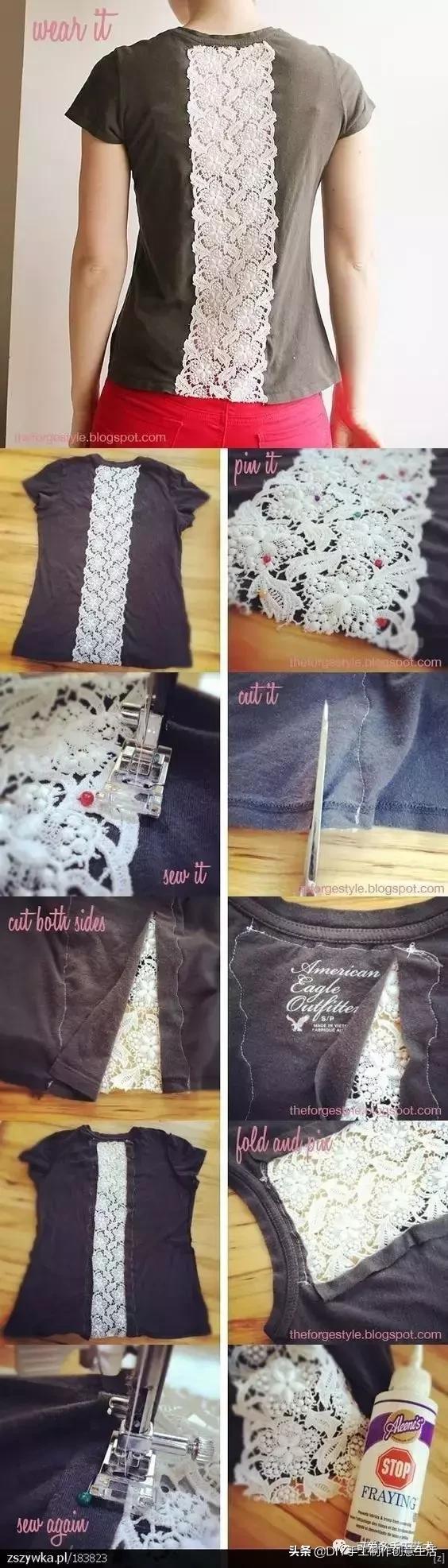 闲置的旧衣服,夏天旧衣服改造露肩衣