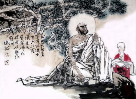 佛教十八罗汉都是修成正果的凡人,十八罗汉中迦叶尊者图片